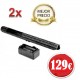 PACK 2 DEFENSAS ELECTRICA BASTON LINTERNA CON 10 MILLONES DE VOLTIOS MODELO X Y LINTERNA CON POTENCIA DE 300 LUMENS