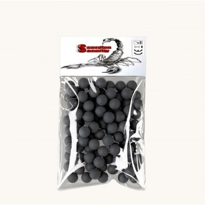 BOTE DE 100 BOLAS DE GOMA Y ACERO CALIBRE 50