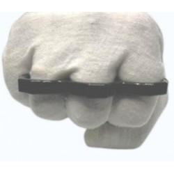 PUÑOS AMERICANOS NEGROS MODELO STANDARD 3 DEDOS PACK 5 UNIDADES