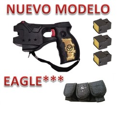 PISTOLA TASER DISTANCIA EAGLE*** CON 3 CARTUCHOS DE REPUESTO