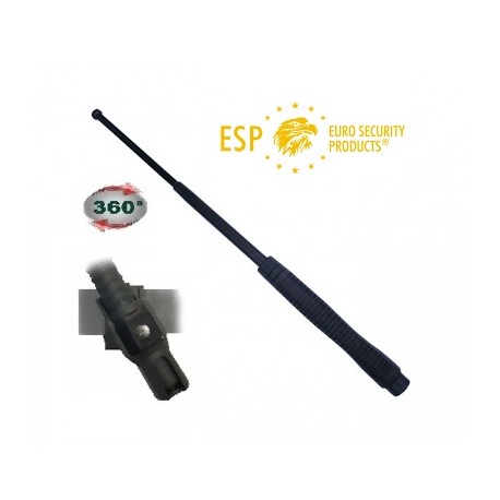 DEFENSA EXTENSIBLE ESP 21" ACERO TEMPLADO RESISTENTE COLOR NEGRO CON FUNDA GIRATORIA INCLUIDA ( MOD. HARDENED)