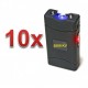 DEFENSAS ELECTRICAS MODELO 800 CON 5.500.000 VOLT CON LUZ LED PACK 10 UNIDADES