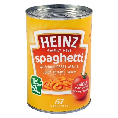 BOTE DE CAMUFLAJE / LATA DE OCULTACIÓN HEINZ (SPAGHETTI)