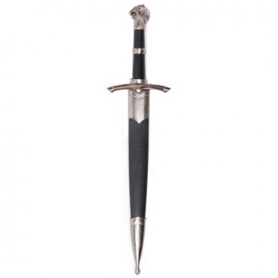 DAGA MEDIEVAL MODELO CABEZA LEON 39 CM CON FUNDA