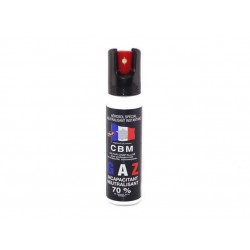 Spray defensa personal lacrimógeno en gas CS CBM 25ml