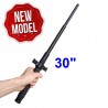 DEFENSA EXTENSIBLE BASTON TELESCOPICO DEFENSA EN ACERO 30" COLOR NEGRO CROMO ANTIDESLIZANTE CON PROTECTOR DE MANO