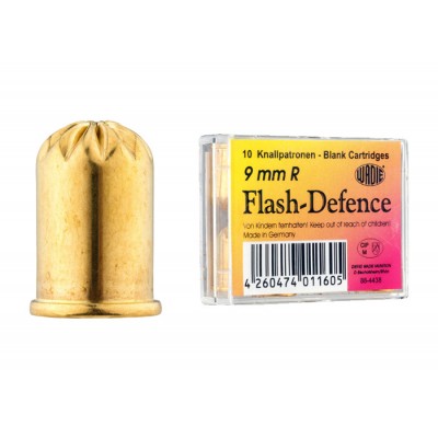 Caja de 10 municiones Flash Defense de 9 mm RK para revolver
