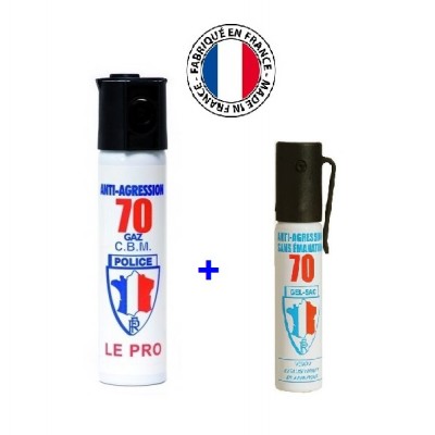 PACK DE SPRAYS DEFENSA PERSONAL 25 ML GAS CS GEL + 75 ML GAS CS CONCENTRADO