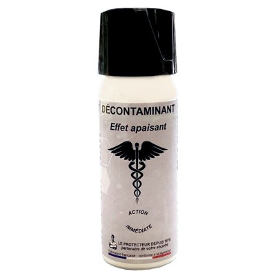 DESCONTAMINADOR SPRAY DEFENSA PERSONAL GAS CS Y PIMIENTA
