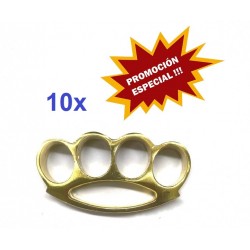 PAQUETE PROMOCIONAL PUÑOS AMERICANOS ZEUS DORADOS ( 10 UNIDADES)