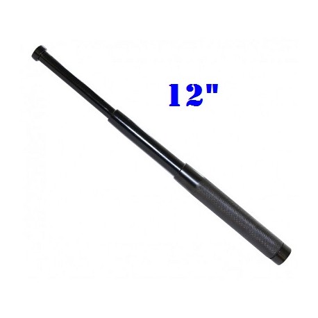 DEFENSA EXTENSIBLE DE 12" EN ACERO SUPERMINI COLOR NEGRO