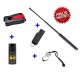 DEFENSA ELECTRICA LINTERNA CON 3600 KV + DEFENSA EXTENSIBLE 21" + PUÑO AMERICANO ACERO + SPRAY DEFENSA 40 ML