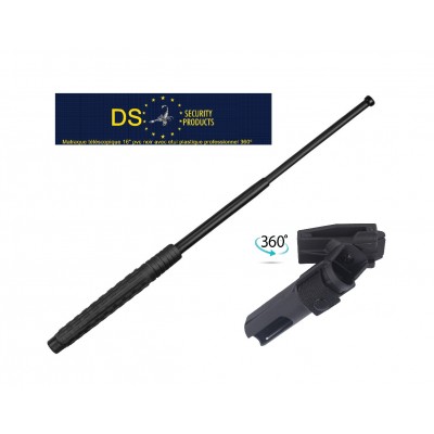 DEFENSA EXTENSIBLE ESP EN ACERO DE 16" COLOR NEGRO MANGO PVC ( STANDARD)