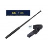 DEFENSA EXTENSIBLE SCORPION SECURITY EN ACERO DE 16" EN COLOR NEGRO MANGO PVC CON FUNDA 360º INCLUIDA