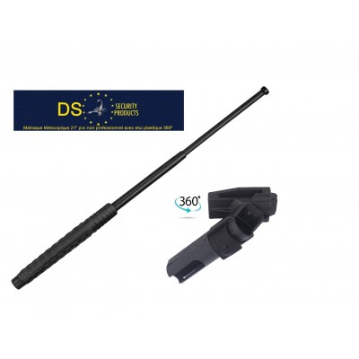 DEFENSA EXTENSIBLE ESP EN ACERO DE 21" EN COLOR NEGRO MANGO PVC ( MOD. STANDARD)