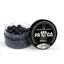 BOTE DE 100 BOLAS DE GOMA Y ACERO CALIBRE 50